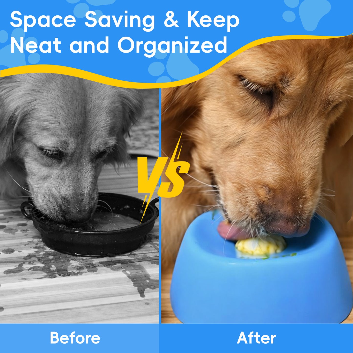 Waithem Dog Licking Ball for Liquid Treat, Wet Food Feeder, 3/4 Cup Yogurt Pup Lick Toy for Large Medium Small Breeds Dietary Supplement/Post-op Nutrition