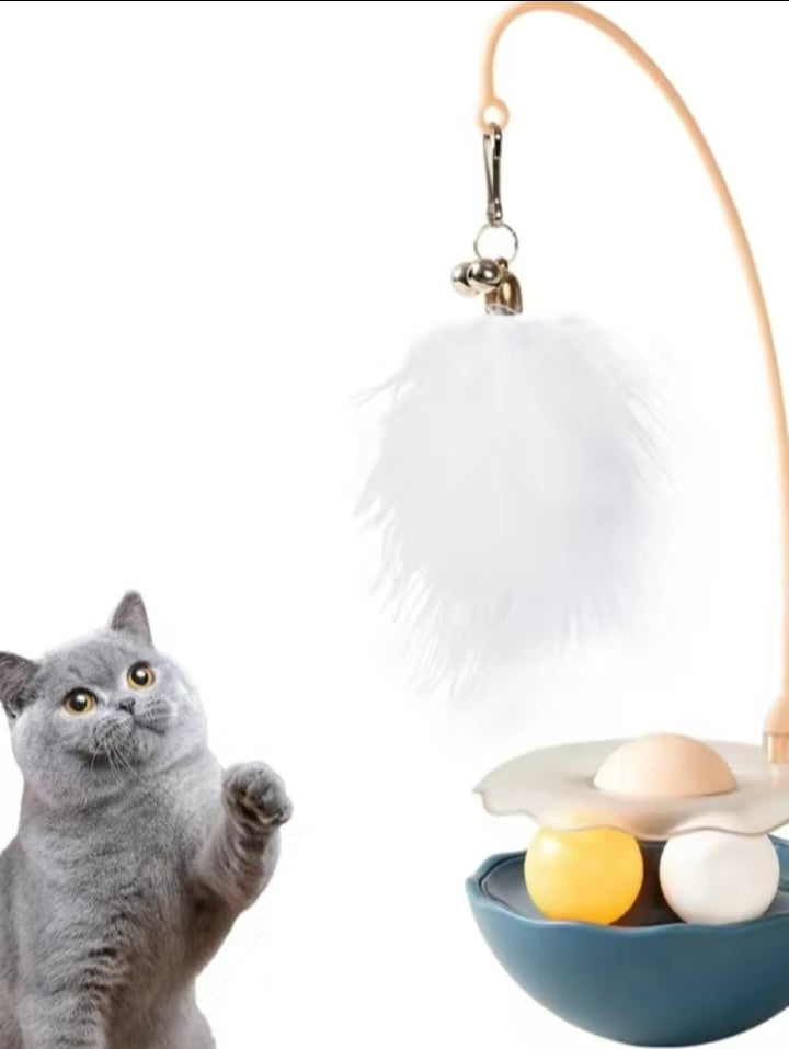 Cat Toys - Interactive Toy for Cat | Kitten Toys | Lightweight Resin Duck Shape Fun Stick for Kitten Play Indoor Outdoor | Removable and Washable Duck Cat Toy