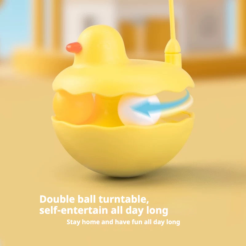 Cat Toys - Interactive Toy for Cat | Kitten Toys | Lightweight Resin Duck Shape Fun Stick for Kitten Play Indoor Outdoor | Removable and Washable Duck Cat Toy