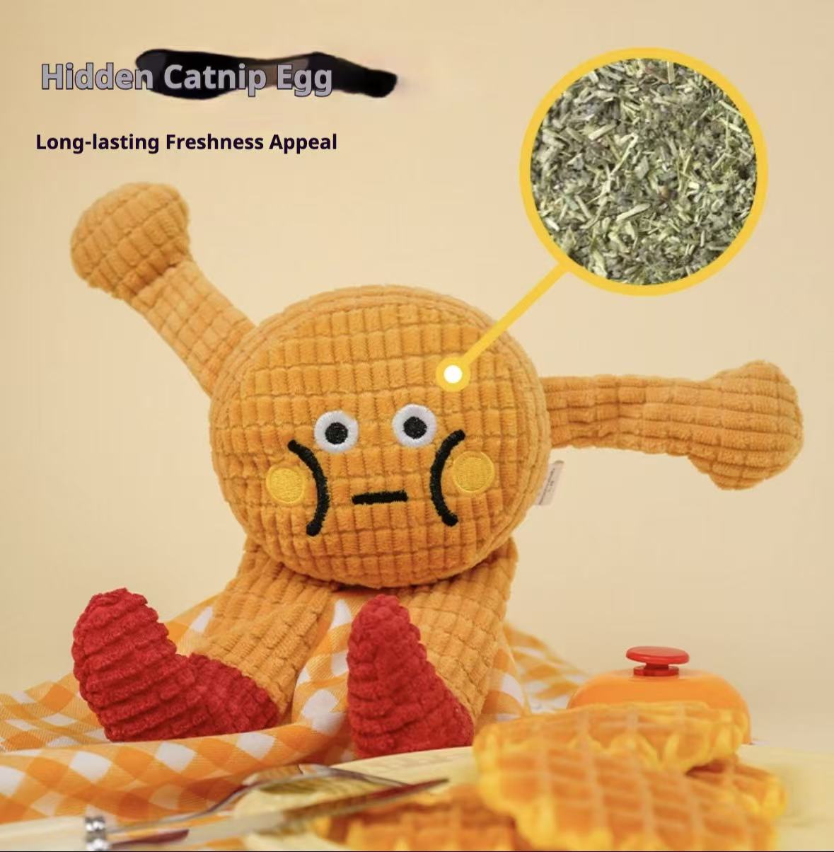 Adorable squeaky catnip toys for your cat or dog! Perfect for solo play, tough enough to chew, great for teeth grinding and keeping teeth clean.