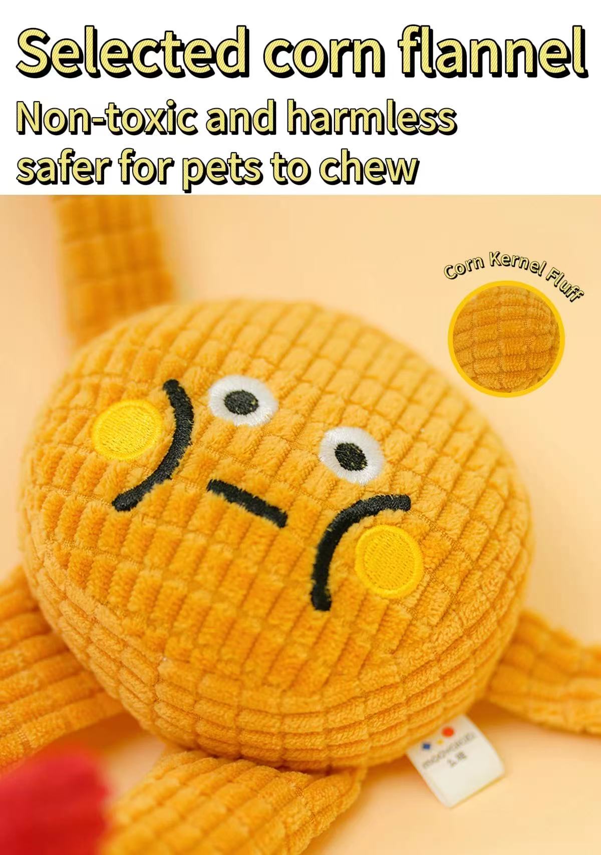 Adorable squeaky catnip toys for your cat or dog! Perfect for solo play, tough enough to chew, great for teeth grinding and keeping teeth clean.