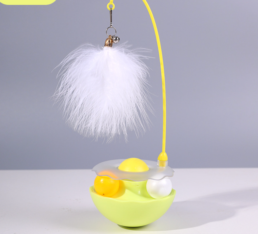 Cat Toys - Interactive Toy for Cat | Kitten Toys | Lightweight Resin Duck Shape Fun Stick for Kitten Play Indoor Outdoor | Removable and Washable Duck Cat Toy